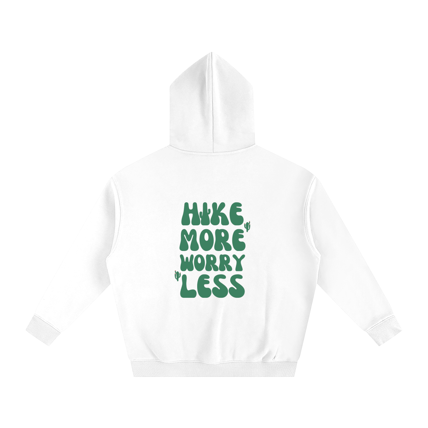 Hike More, Worry Less Fleece Hoodie