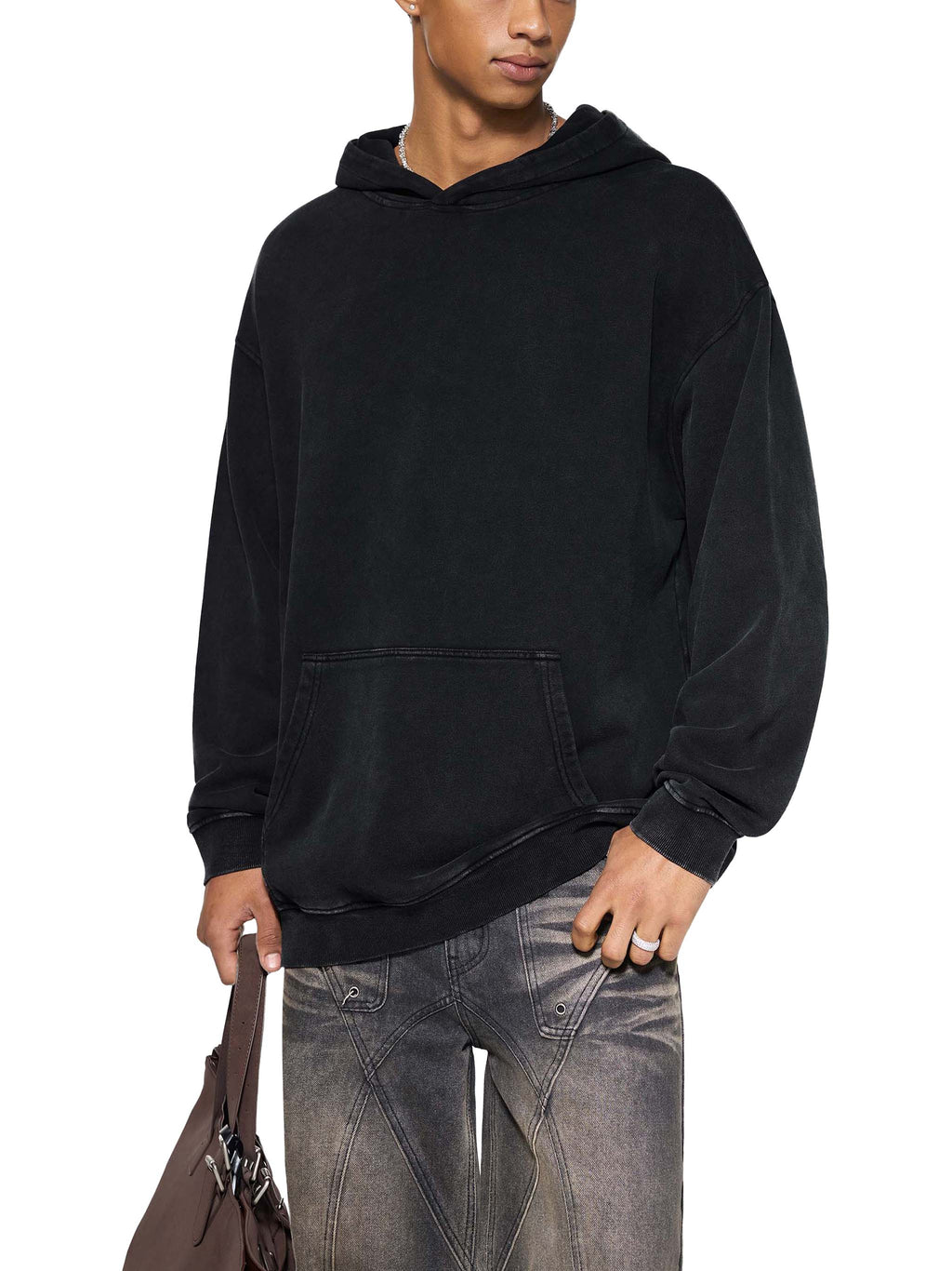 Acid Wash Oversize Hoodie